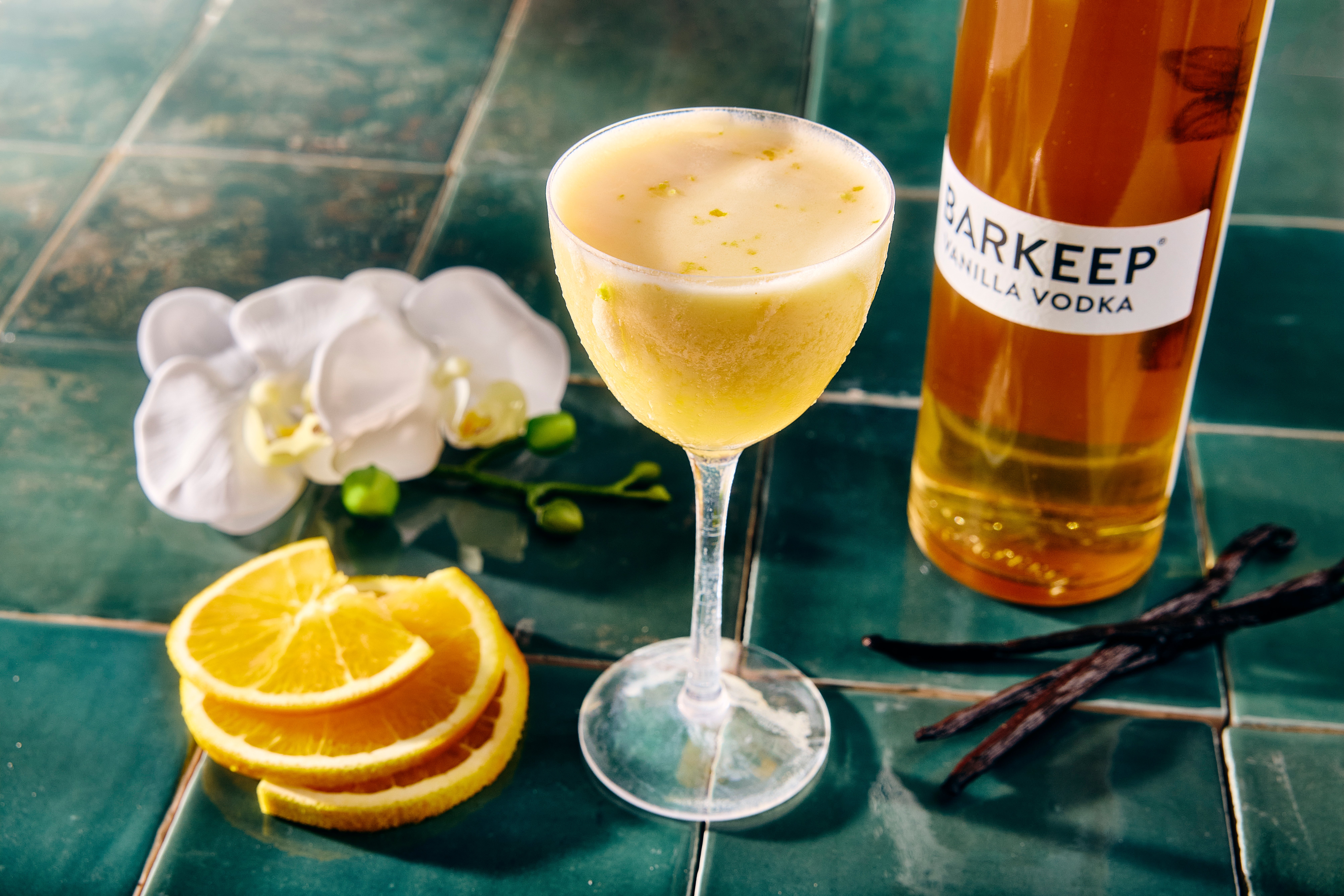 Vanilla Dreamsicle made with Barkeep Vanilla Vodka