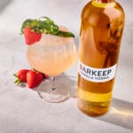 Strawberry Vanilla cocktail with vanilla vodka